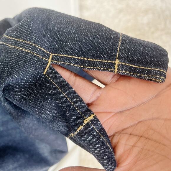 Lauren Ralph Lauren Denim V-Neck Collared Shift Dress Blue XXL | Classic Jean - Picture 10 of 11